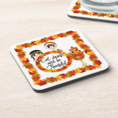 感謝祭の秋のコースター コースター (左側)