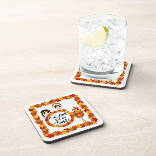 感謝祭の秋のコースター コースター (右側)