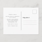 感謝祭の秋のリースフォトホリデームービング 案内ポストカード (裏面)