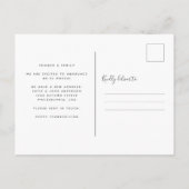 感謝祭の秋のリースフォトホリデームービング 案内ポストカード (裏面)