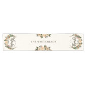 感謝祭の秋の水の色ボホフローラリース ショートテーブルランナー (横)