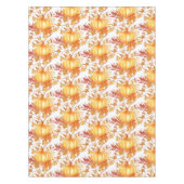 感謝祭の秋の秋パンプキン離れつる植物 テーブルクロス (正面)