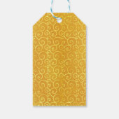 感謝祭の秋の秋メープル葉ズとカボチャ ギフトタグ (裏面)