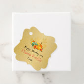 感謝祭の秋の秋メープル葉ズとカボチャ フェイバータグ (インサイチュ)