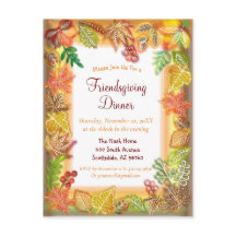 感謝祭の秋の紅葉の筆アート