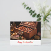 感謝祭の秋の絵 ポストカード (スタンド正面)