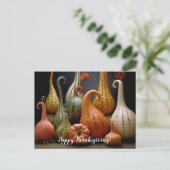 感謝祭の秋の絵 ポストカード (スタンド正面)
