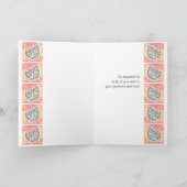 感謝祭の秋の葉のカード母とパパ シーズンカード (内部)