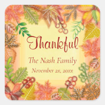 感謝祭の秋の葉のブラシアート