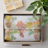 感謝祭の秋の葉のブラシ芸術 薄葉紙 (ギフト)