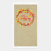 感謝祭の秋の葉色のマッチング (正面)