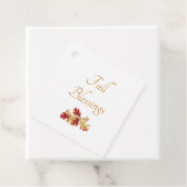 感謝祭の秋の赤離れ金ゴールド フェイバータグ (インサイチュ)