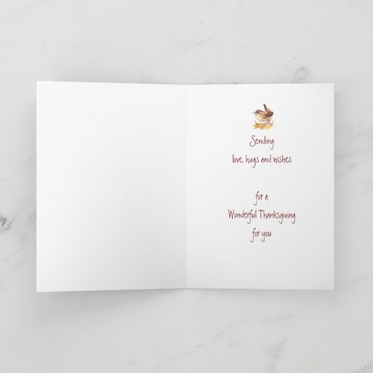 感謝祭の秋リスリース姉妹 シーズンカード (内部)