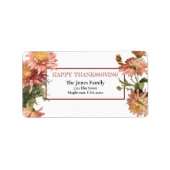 感謝祭の秋菊 ラベル (正面)