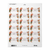 感謝祭の秋菊 ラベル (フルシート)