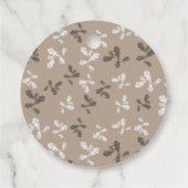 感謝祭の秋葉葉の茶色の格子縞 フェイバータグ (裏面)