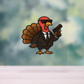 感謝祭の秘密エージェントクラシックトルコTシャツ アクリルサイン (ニュートラル)