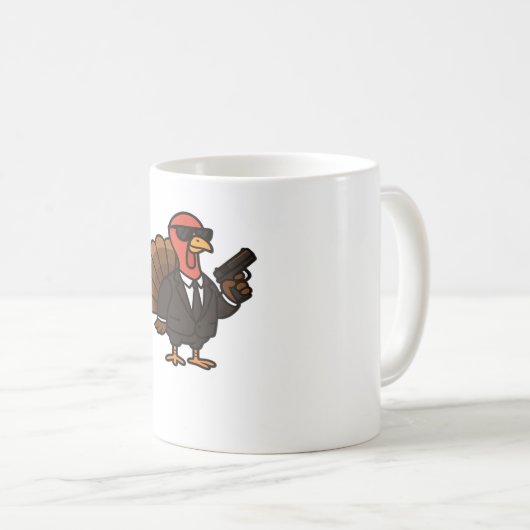 感謝祭の秘密エージェントクラシックトルコTシャツ コーヒーマグカップ (正面右)