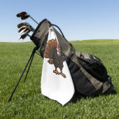 感謝祭の秘密エージェントクラシックトルコTシャツ ゴルフタオル (グリーン)