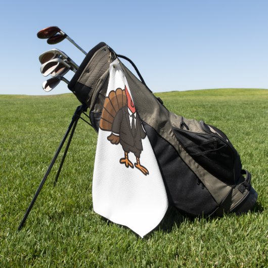 感謝祭の秘密エージェントクラシックトルコTシャツ ゴルフタオル (グリーン)