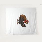 感謝祭の秘密エージェントクラシックトルコTシャツ タペストリー (正面(横))