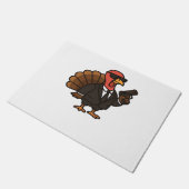 感謝祭の秘密エージェントクラシックトルコTシャツ ドアマット (アングル)