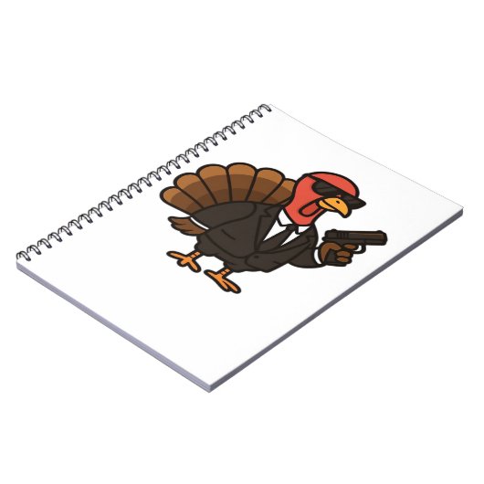 感謝祭の秘密エージェントクラシックトルコTシャツ ノートブック (左側)