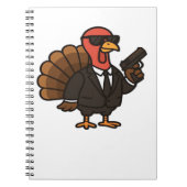 感謝祭の秘密エージェントクラシックトルコTシャツ ノートブック (正面)