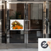 感謝祭の窓にしがみつく ウィンドウサイン (オフィスドア)