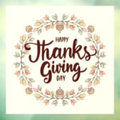 感謝祭の窓にしがみつく ウィンドウサイン (シート3)