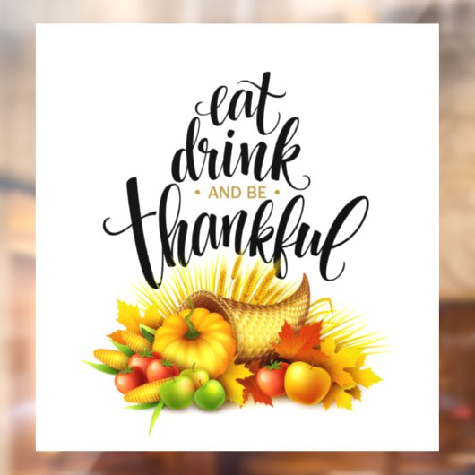 感謝祭の窓にしがみつく ウィンドウサイン (シート2)