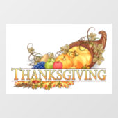 感謝祭の窓にしがみつく ウィンドウサイン (シート)