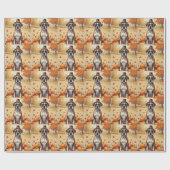 感謝祭の紅葉でボクサー ラッピングペーパー (フラット)