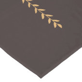 感謝祭の紅葉のモノグラムのなカスタム ロングテーブルランナー (コーナー)