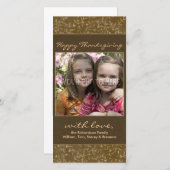 感謝祭の紅葉の写真カード シーズンカード (正面/裏面)