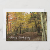 感謝祭の紅葉の写真 シーズンカード (正面)