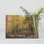 感謝祭の紅葉の写真 シーズンカード (スタンド正面)