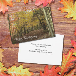 感謝祭の紅葉の写真 シーズンカード