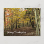 感謝祭の紅葉の写真 シーズンポストカード (正面)