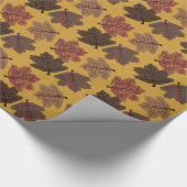 感謝祭の紅葉の包装紙 ラッピングペーパー (角)