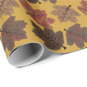 感謝祭の紅葉の包装紙 ラッピングペーパー (ロールコーナー)