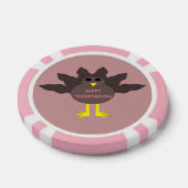 感謝祭の羽根抜き七面鳥 ポーカーチップ (シングル)