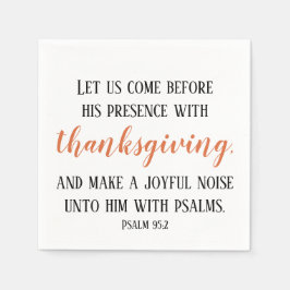 感謝祭の聖句 スタンダードカクテルナプキン