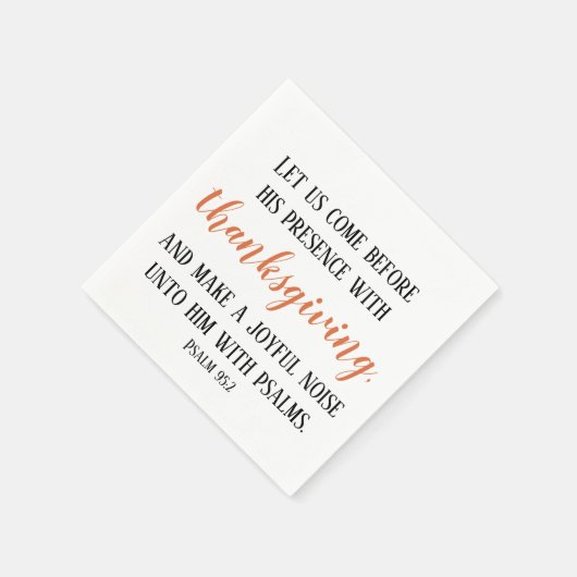 感謝祭の聖句 スタンダードカクテルナプキン (角)