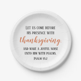 感謝祭の聖句 ペーパープレート