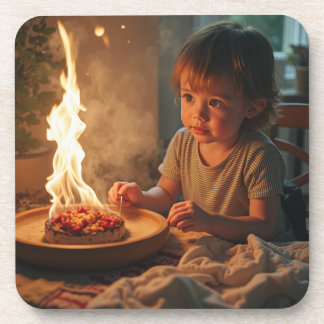 感謝祭の背景を持つ懸命プラスチックのコースター コースター