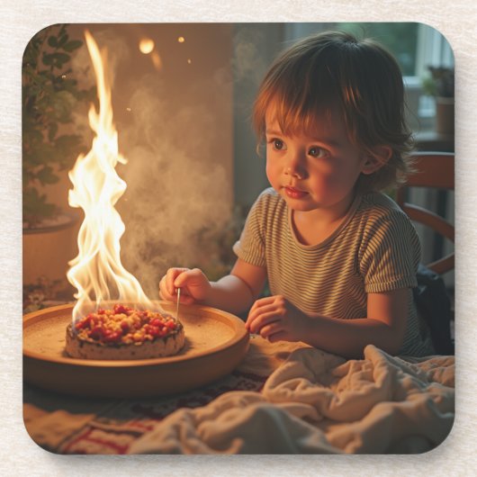 感謝祭の背景を持つ懸命プラスチックのコースター コースター (正面)