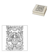 感謝祭の色合い七面鳥、トウモロコシ&カボチャフォーク ラバースタンプ (押印)