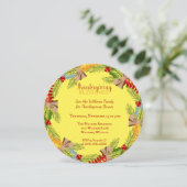 感謝祭の花輪の夕食 招待状 (スタンド正面)