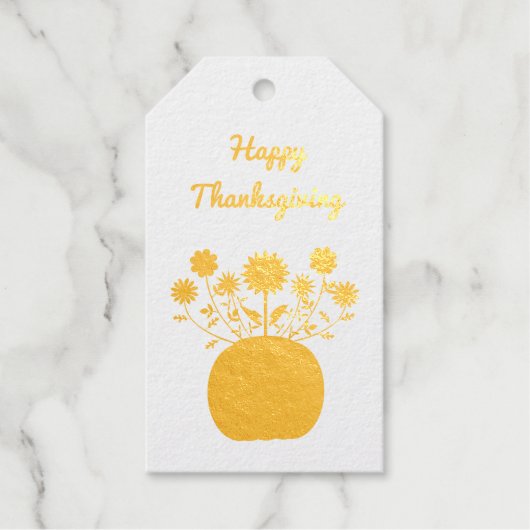 感謝祭の花inカボチャカスタムン ギフトタグ (正面)